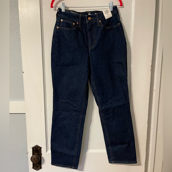 NEW J.Crew Blue Curvy Classic Straight Jeans, size 28 - Picture 1 of 3